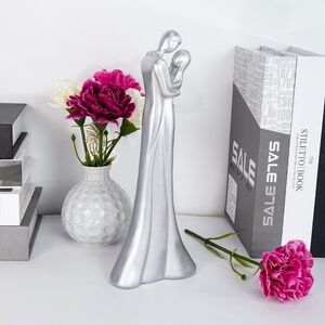 DreamsEden Modern Couple Sculpture, Romantic Her and Him Hugging Figurine